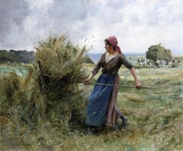 Peasant with Hay Artwork by Julien Dupre