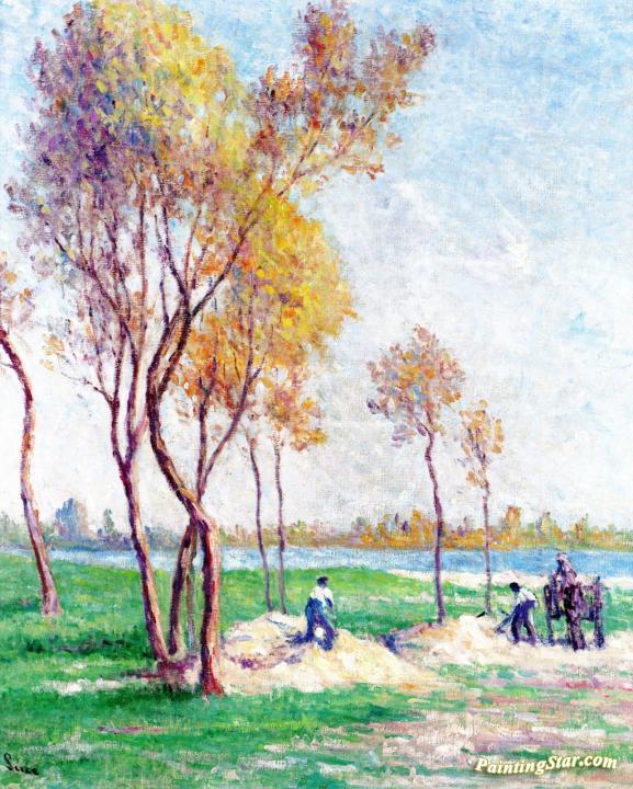 Saint-Ay, Landscape Artwork by Maximilien Luce