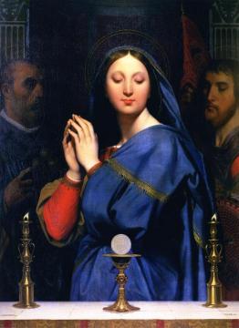 The Virgin of the Host Artwork by Jean Auguste Dominique Ingres