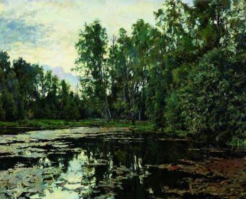 Overgrown pond. Domotkanovo Artwork by Valentin Serov