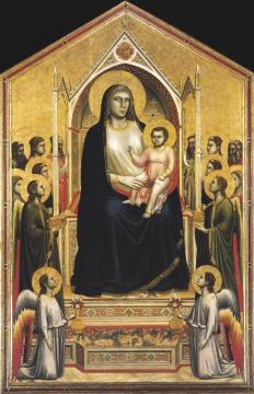 Ognissanti Madonna (madonna In Maestà) Artwork by Giotto di Bondone