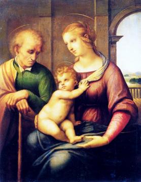 Holy Family with St. Joseph Artwork by Raphael