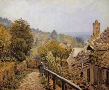 Sentier de la Mi-Cote, Louveciennes Artwork by Alfred Sisley