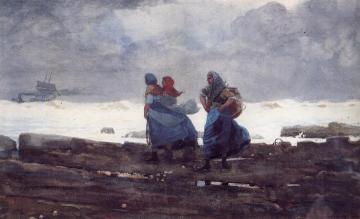 Fisherwives Artwork by Winslow Homer