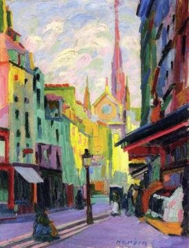 The Place Maubert In Paris Artwork by Auguste Herbin