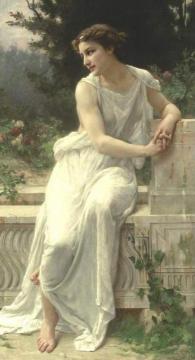 Young Woman Of Pompeii On A Terrace Artwork by Guillaume Seignac