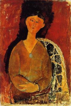 Beatrice Hastings, Seated Artwork by Amedeo Modigliani