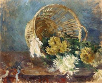 Chrysanthemums Artwork by Berthe Morisot