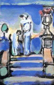 Versailles, the Three Steps Artwork by Georges Rouault
