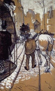Workers For The Bus Company Artwork by Henri de Toulouse-Lautrec