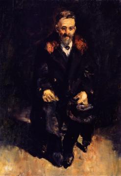 Old Man In A Fur Coat Artwork by Lesser Ury