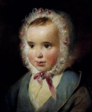 Portrait Of Princess Sophia Of Liechtenstein At The Age Of One And A Half Years Artwork by Friedrich von Amerling