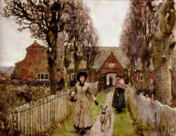 Gaywood Almshouses, Kings Lynn Artwork by Sir George Clausen