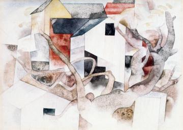 Trees and Barns, Bermuda Artwork by Charles Demuth