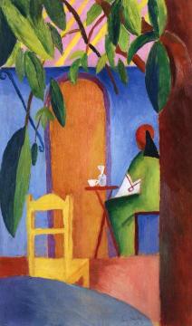 Turkish Cafe II Artwork by August Macke