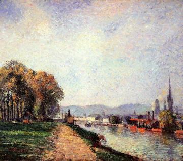 View of Rouen Artwork by Camille Pissarro