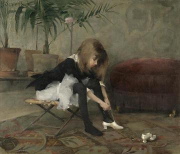 Dancing Shoes Artwork by Helene Schjerfbeck