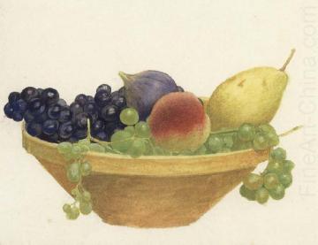 Study Of A Bowl Of Fruit Artwork by Joseph Edward Southall