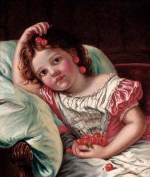 Cherry Ripe Artwork by Sophie Anderson