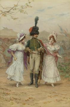 The Promenade Artwork by Frederik Henrdik Kaemmerer