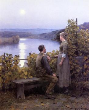 Summer Evening Artwork by Daniel Ridgway Knight