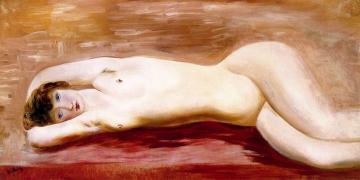 Reclining Nude Artwork by Moise Kisling