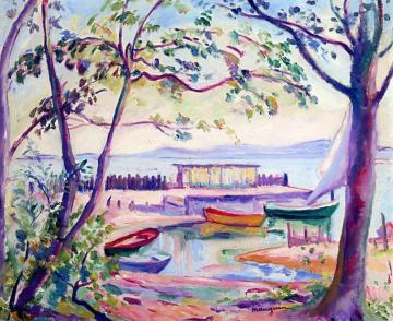 Boats Artwork by Henri Manguin