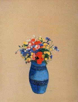 Vase of Flowers Artwork by Odilon Redon