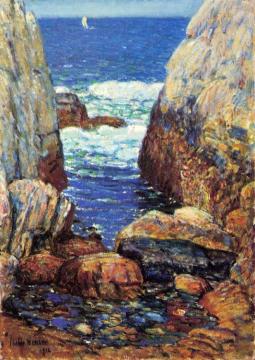 Sea and Rocks, Appledore, Isles of Shoals Artwork by Frederick Childe Hassam