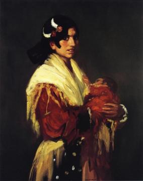 Gypsy Mother (maria Y Consuelo) Artwork by Robert Henri