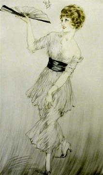 Butterfly Artwork by Louis Icart