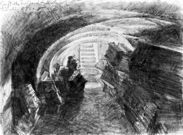 Vault Beneath Garrison Church In Berlin Artwork by Adolph von Menzel