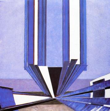 A Blue Form Artwork by Frantisek Kupka