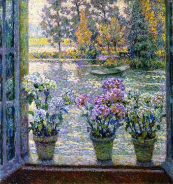 Hydrangeas Artwork by Henri Le Sidaner