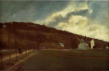 The Banks of the Marne in Winter Artwork by Camille Pissarro