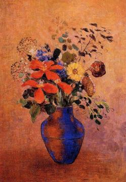 Vase of Flowers Artwork by Odilon Redon