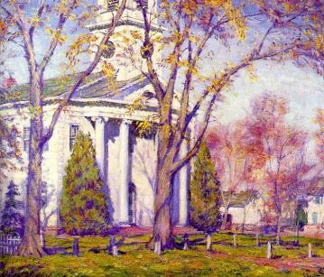 Old Lyme Church Artwork by Charles Ebert
