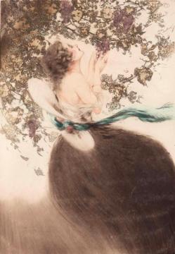 Grapes Artwork by Louis Icart