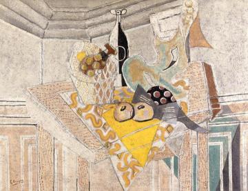 The Yellow Tablecloth Artwork by Georges Braque