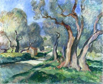 Path Among Olive Trees Artwork by Henri Lebasque