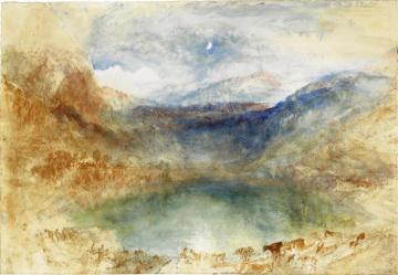 A Swiss Lake, Lungernzee Artwork by Joseph Mallord William Turner
