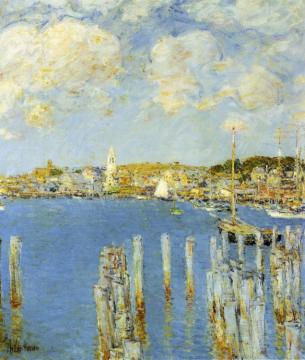 Gloucester Inner Harbor Artwork by Frederick Childe Hassam