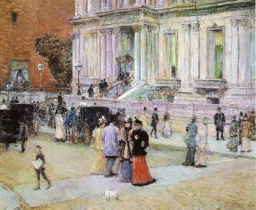 The Manhattan Club Artwork by Frederick Childe Hassam