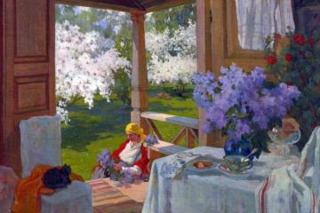 At The Dacha Artwork by Ivan Goryushkin-Sorokopudov