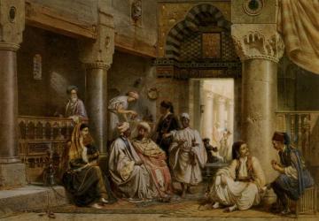 In The Coffeehouse Artwork by Carl Friedrich Heinrich Werner