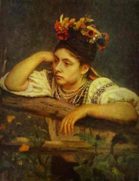 Ukranian Girl. Artwork by Ilya Yefimovich Repin