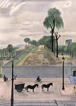 Porte d'Orleans Artwork by Tsuguharu Foujita