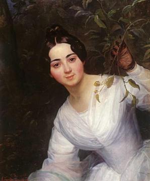 Portrait of M. S. Voeykova Artwork by Karl Pavlovich Bryullov