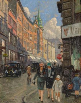 Skindergade Artwork by Paul Gustave Fischer