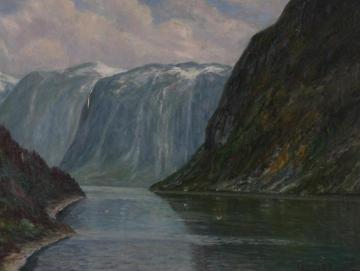 Fjord Landscape Artwork by Conrad Selmyhr